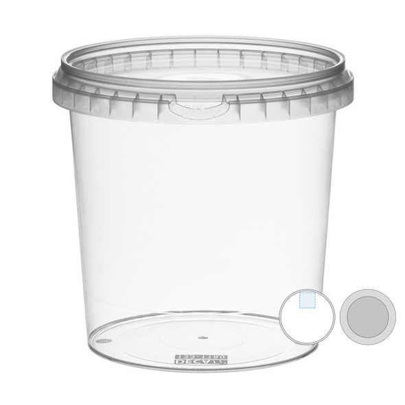Tamperproof Containers w/ Clear Transparent PP Lid